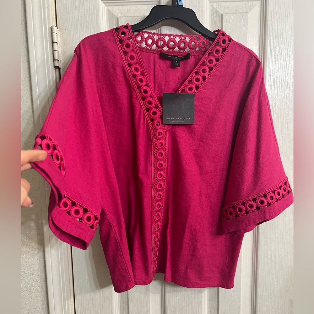 New Marc New York women’s linen blouse